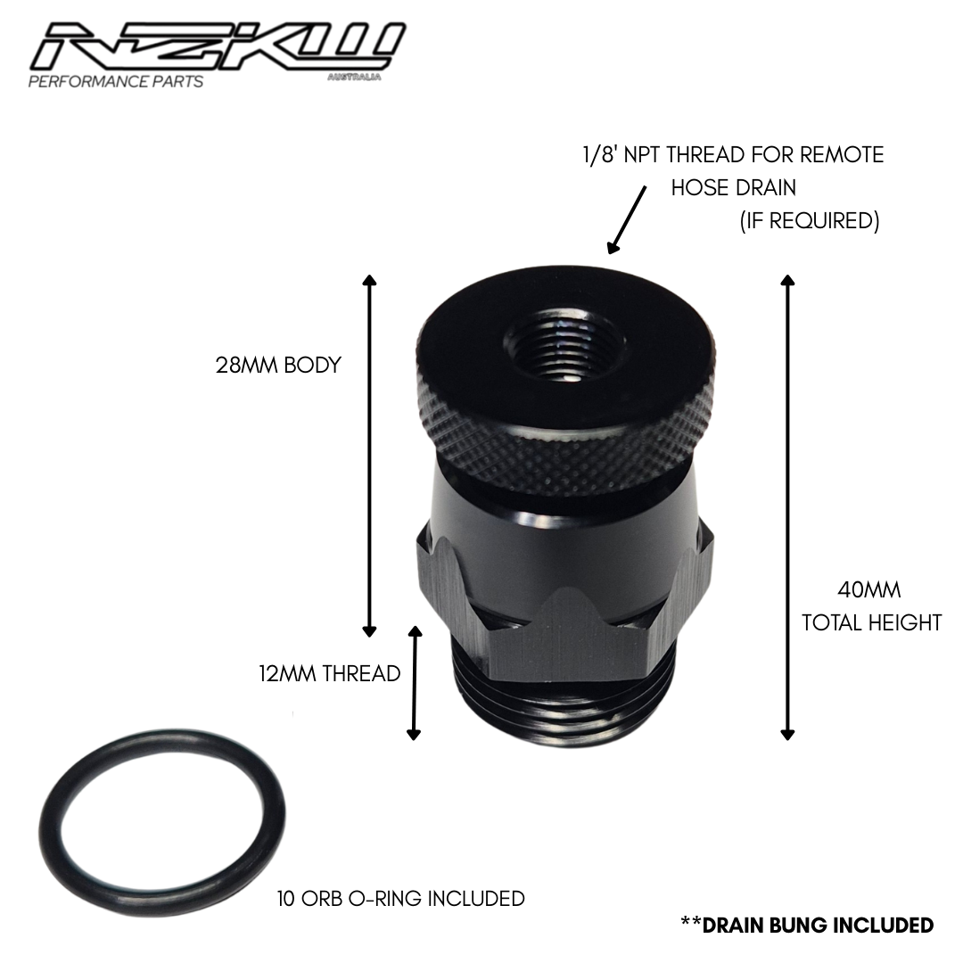 Baffled Oil Breather Catch Tank - 2 Litre