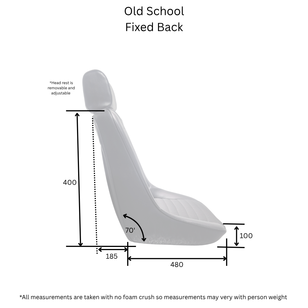 Classic Old School Fixed Bucket Seats
