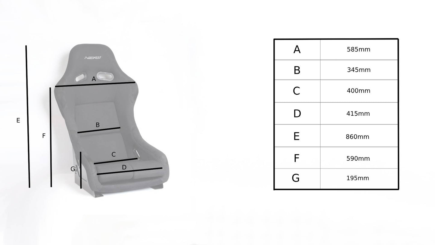 RS320 Fixed Bucket Seat - Large