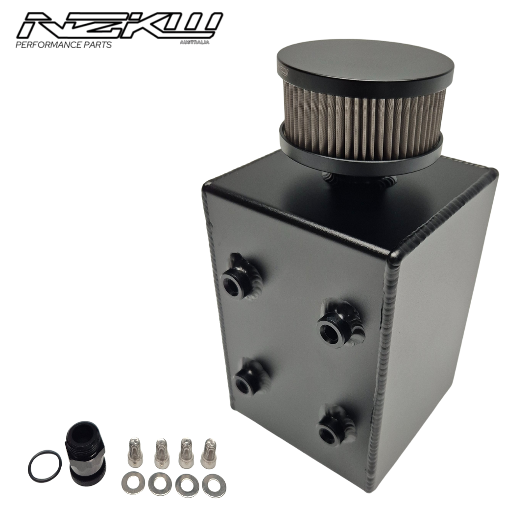Baffled Oil Breather Catch Tank - 2 Litre