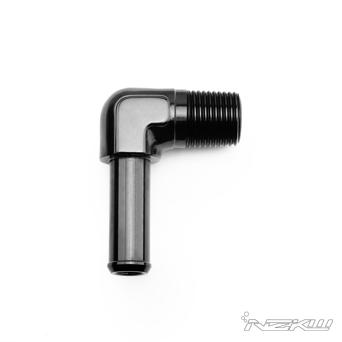 Barb to NPT 90 degree Adapter