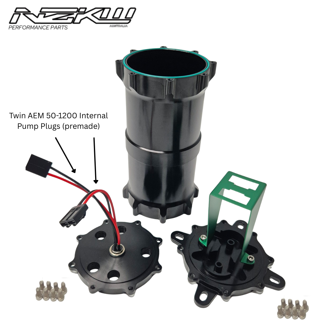 Billet Twin Fuel Surge Tank 1.25L