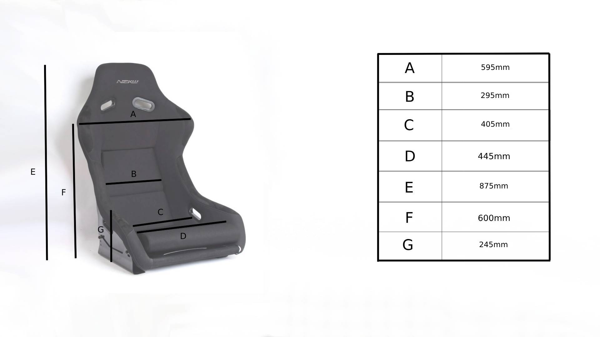 Bundle - RS300 Fixed Back Bucket Seat - Large (Copy)