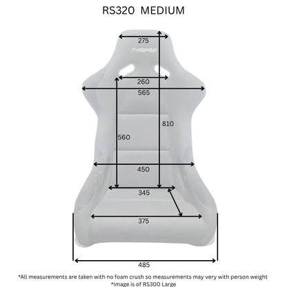 Bundle - RS320 Fixed Bucket Seat - Medium (Copy)