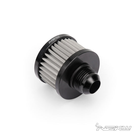 CNC Billet Breather Filter in Black (SMALL) SPEC II