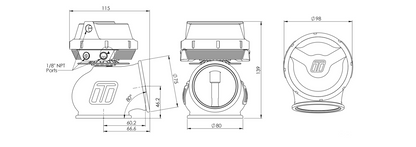 GenV PowerGate60 14psi External Wastegate