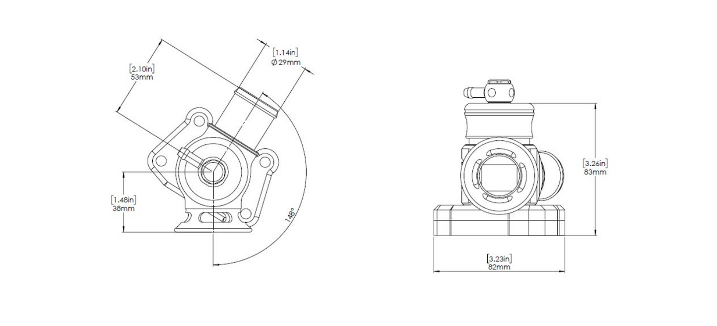 Kompact Dual Port & Plumb Back Blow Off Valve Suit Hyundai i20 N