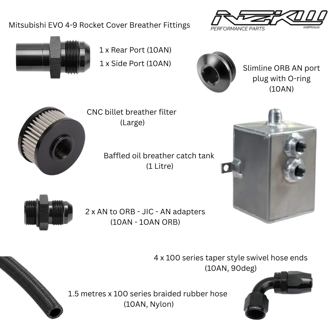 Mitsubishi EVO 4-9 Breather Kit