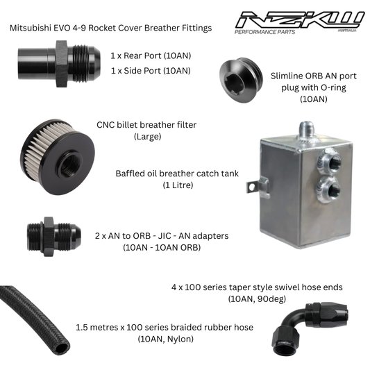 Mitsubishi EVO 4-9 Breather Kit