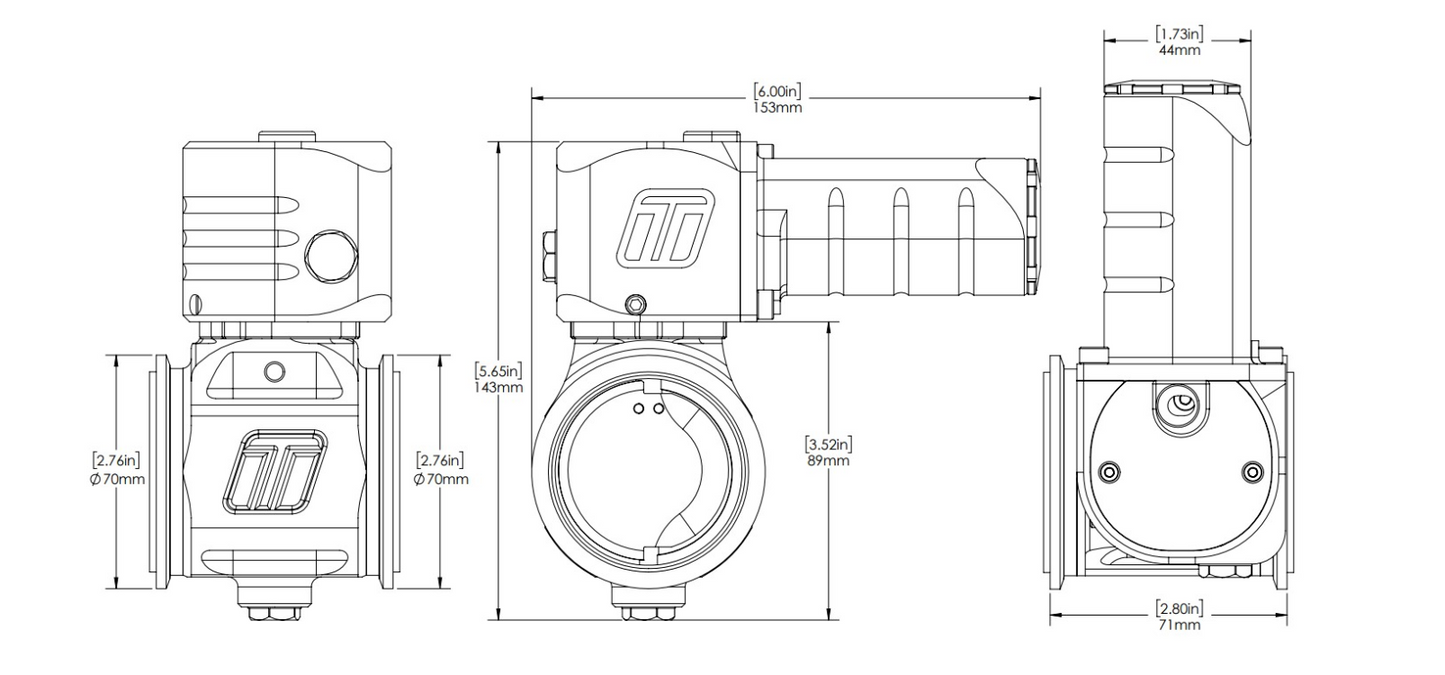 eBG50 Electronic BoostGate 50 Charge Air Valve