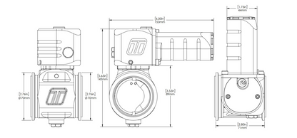 eBG50 Electronic BoostGate 50 Charge Air Valve