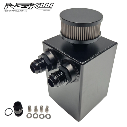 Baffled Oil Breather Catch Tank - 2 Liter