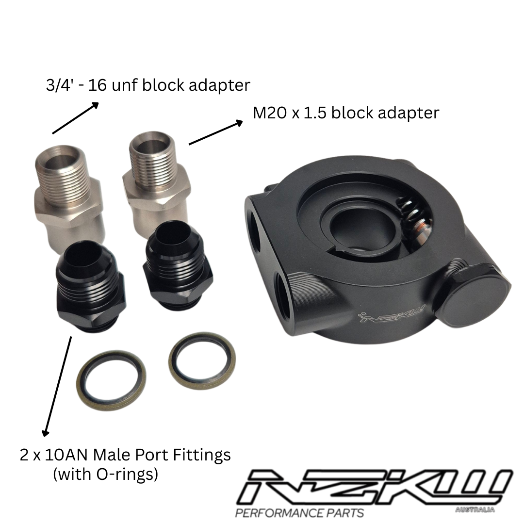 Billet Aluminium Thermostatic Universal Oil Cooler Adapter