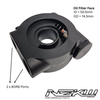 Billet Aluminium Thermostatic Universal Oil Cooler Adapter