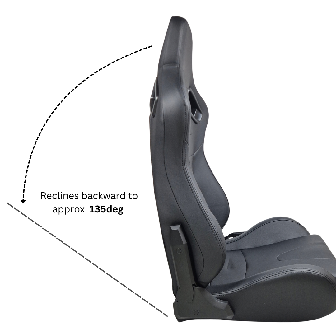 Grand Tourer Recliner Bucket Seat PAIR- Left & Right