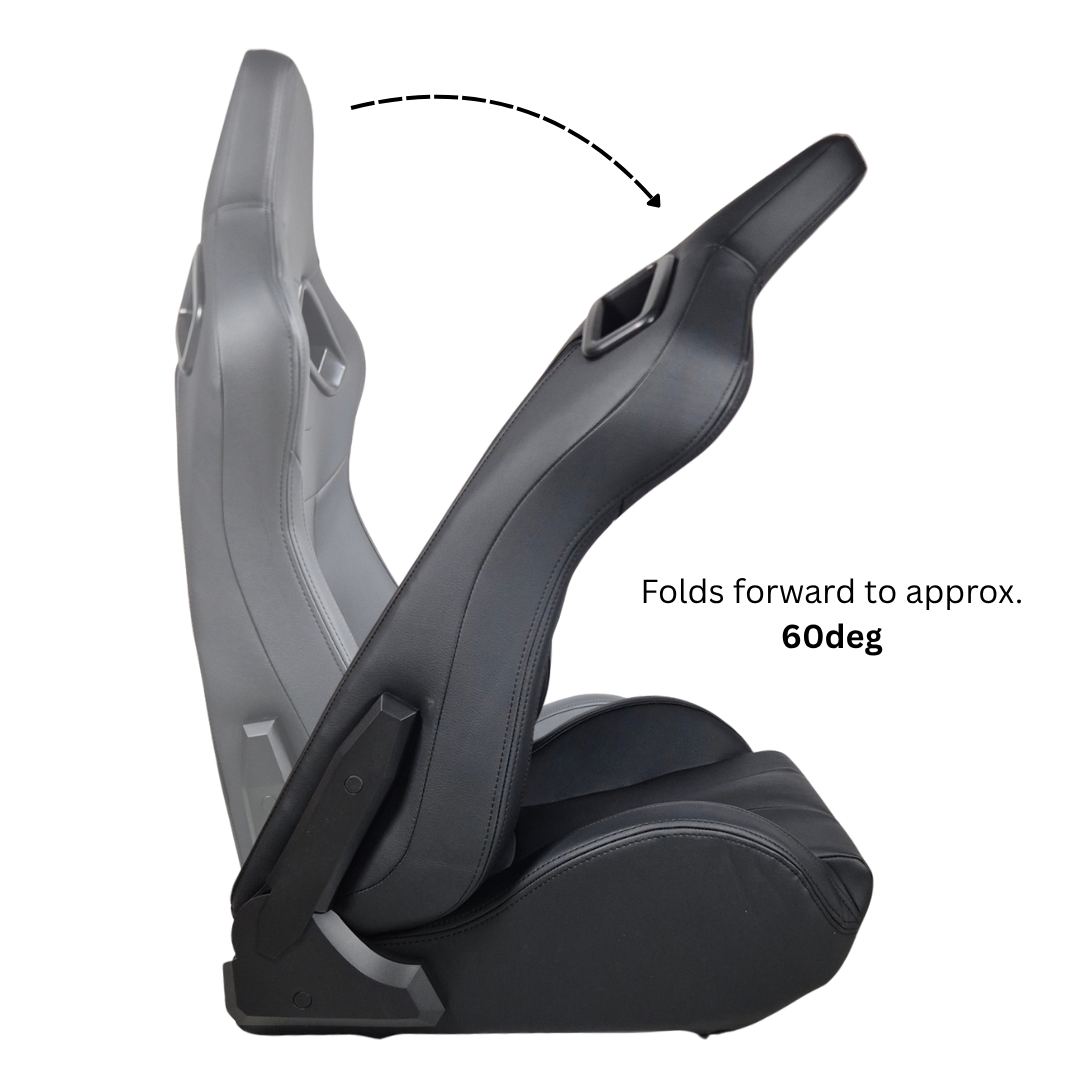 Grand Tourer Recliner Bucket Seat PAIR- Left & Right