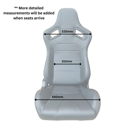 Grand Tourer Recliner Bucket Seat PAIR- Left & Right