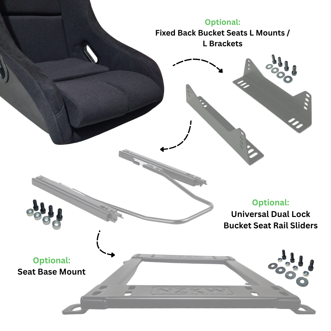 RS300 Fixed Back Bucket Seat - Large