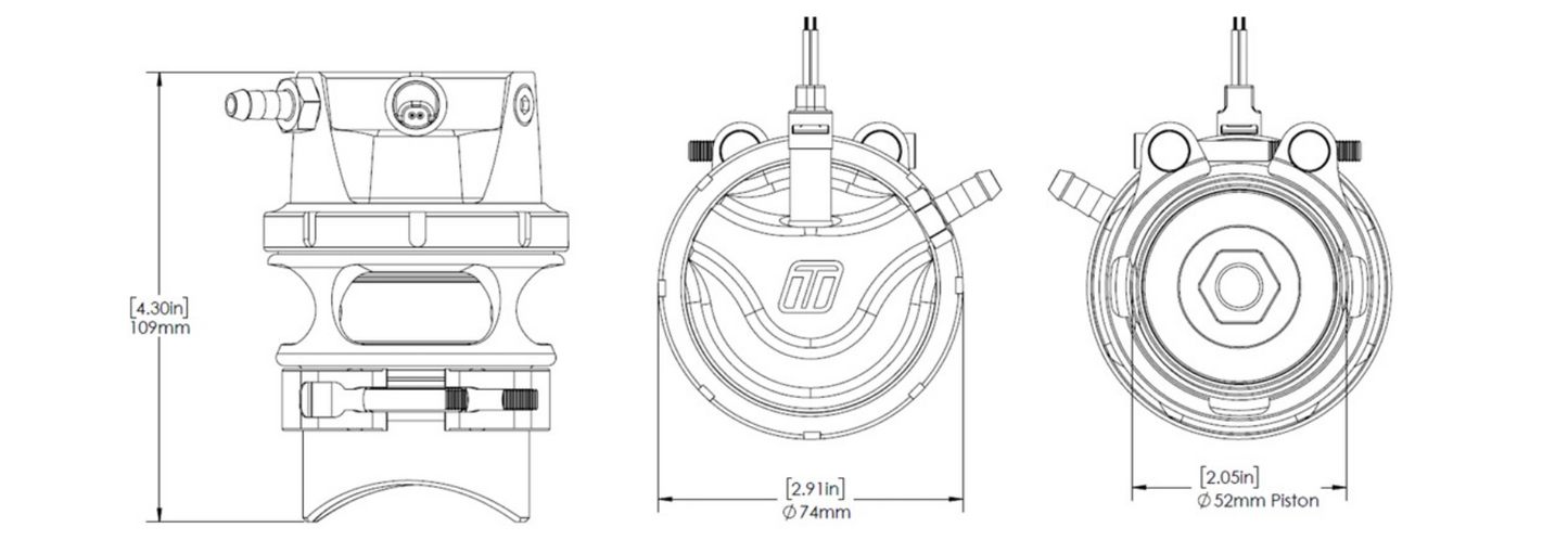 GenV RacePort EM Valve - Female Flange