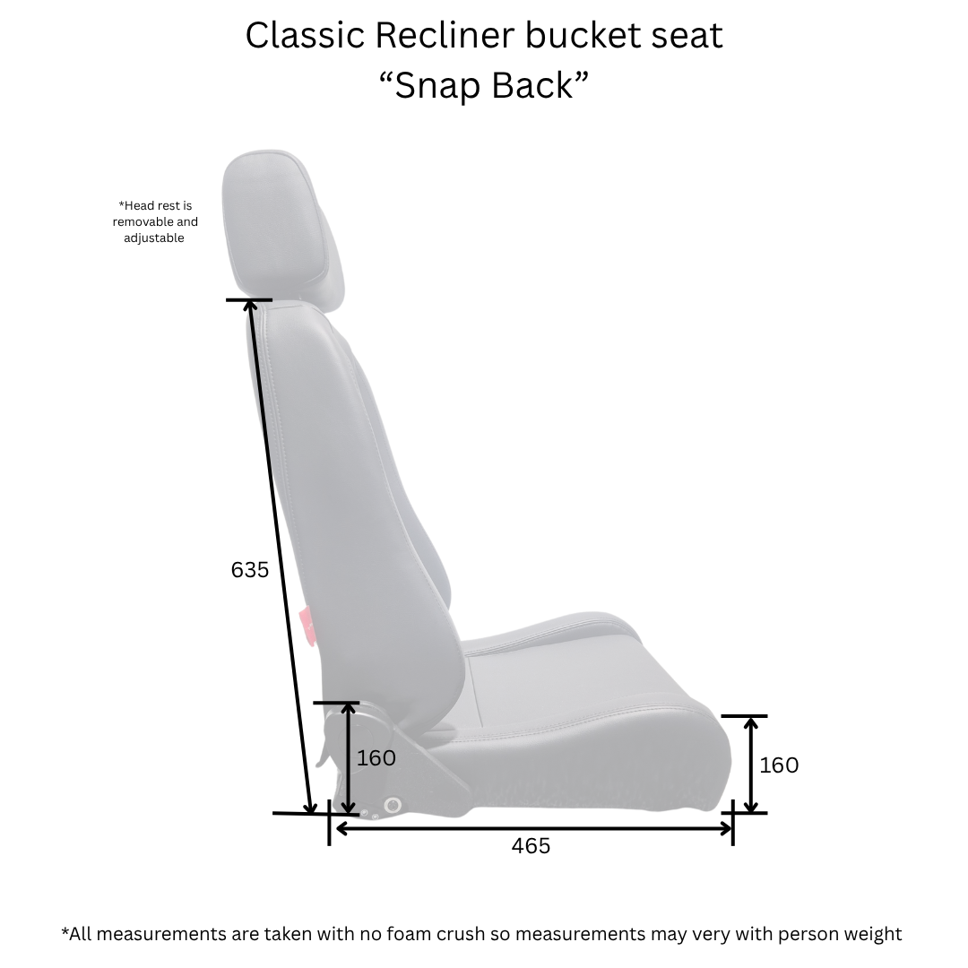 Classic Recliner Bucket Seat