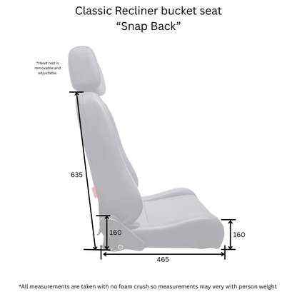 Classic Recliner Bucket Seat