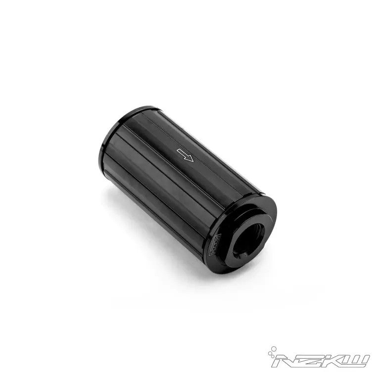 CNC Machined Inline Fuel Filter with 100 Micro S.S element