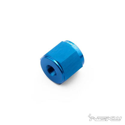 NZKW CNC blanking flare caps with 1/8 NPT port