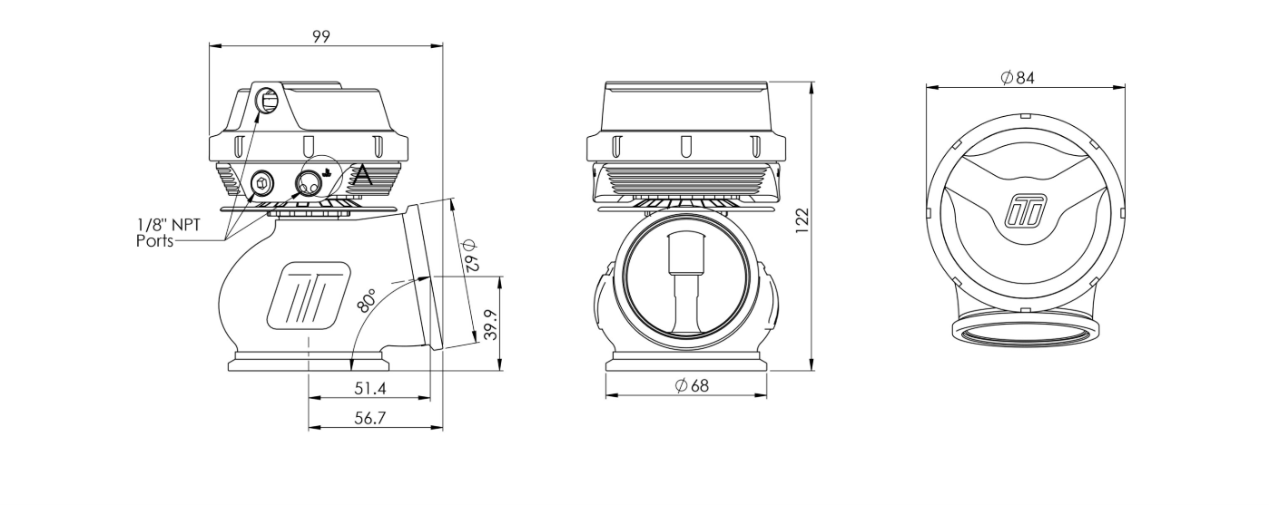 GenV ProGate50 14psi External Wastegate