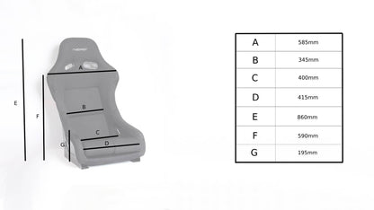 RS320 Fixed Bucket Seat - Large