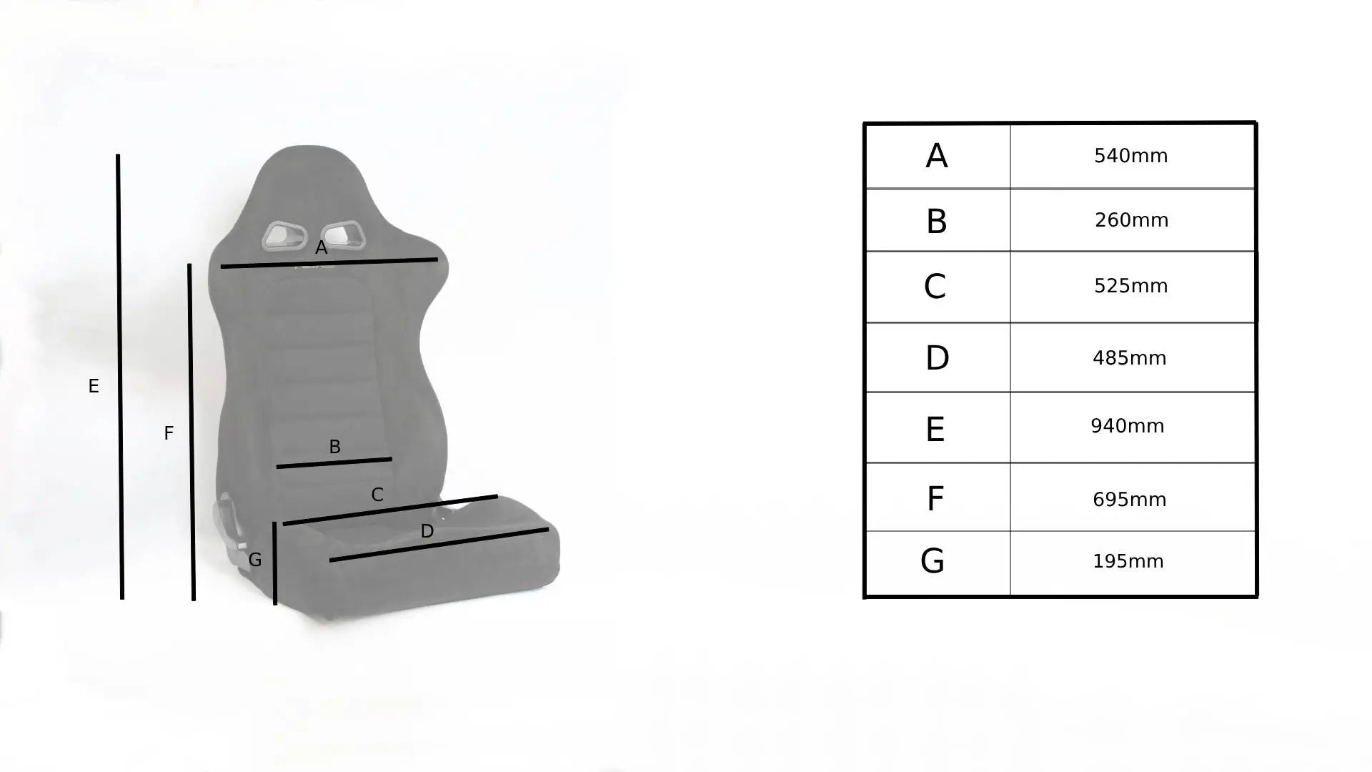 RS800 Recliner Bucket Seats-Recliner Bucket Seat-NZKW Australia