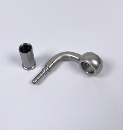 Stainless Steel Banjo Crimp On 3AN - M10-Banjo Crimp On-NZKW Australia