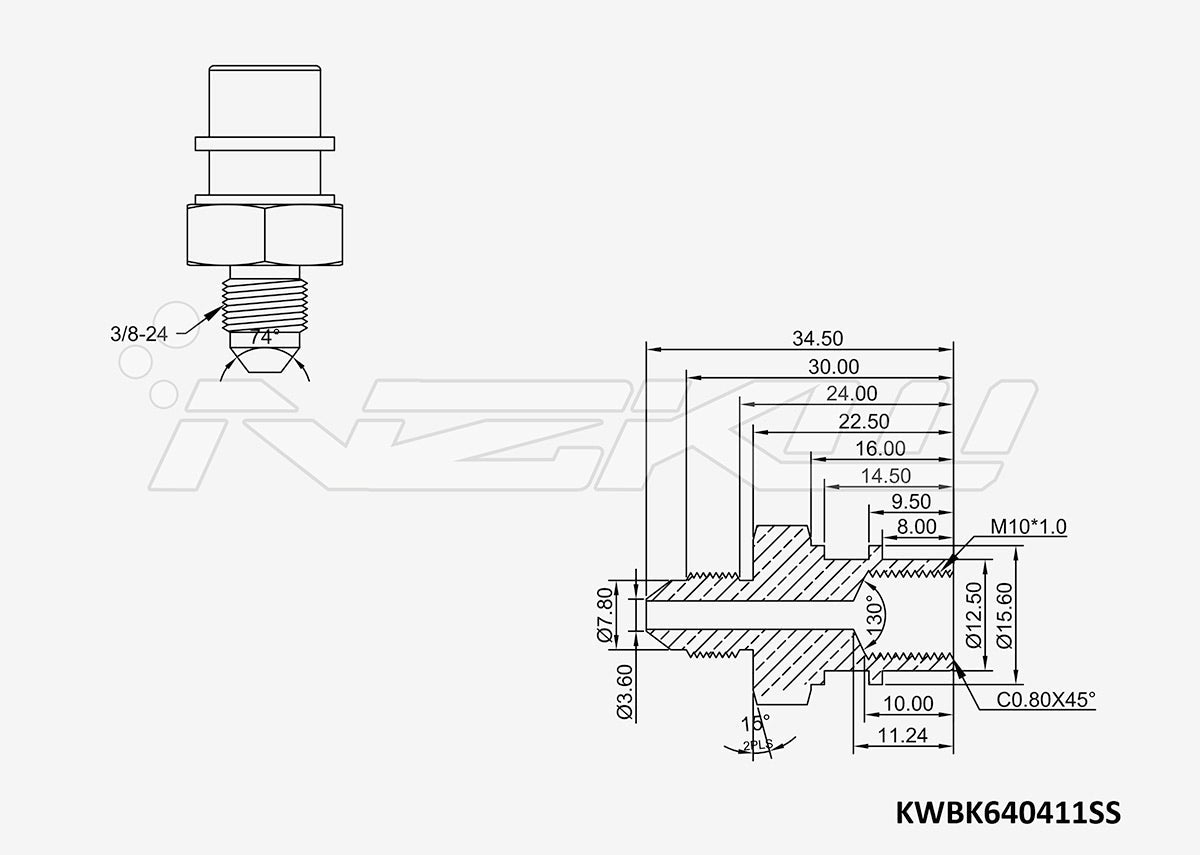 Stainless Steel Brake Adapters - Female