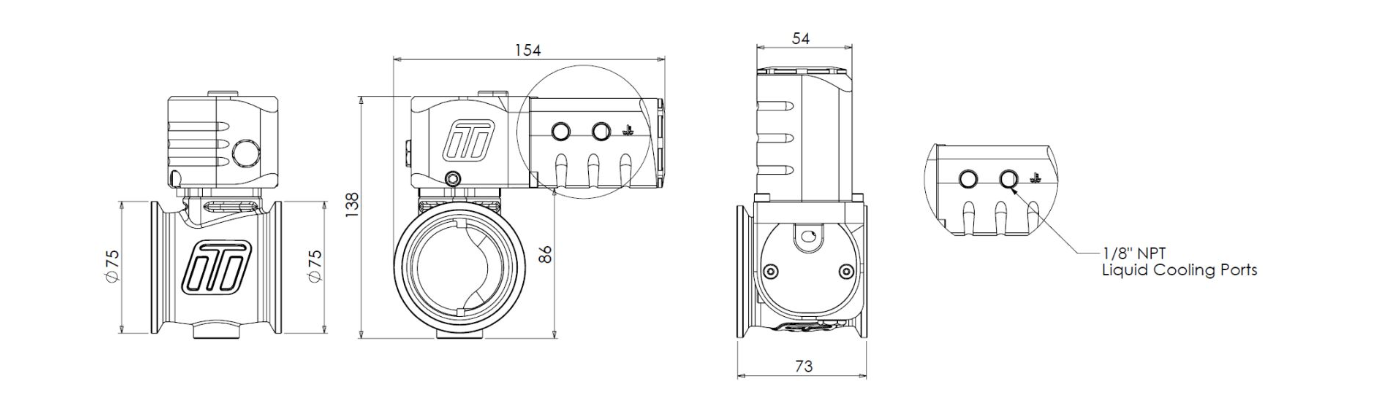 Electronic StraightGate eSG50 External Wastegate