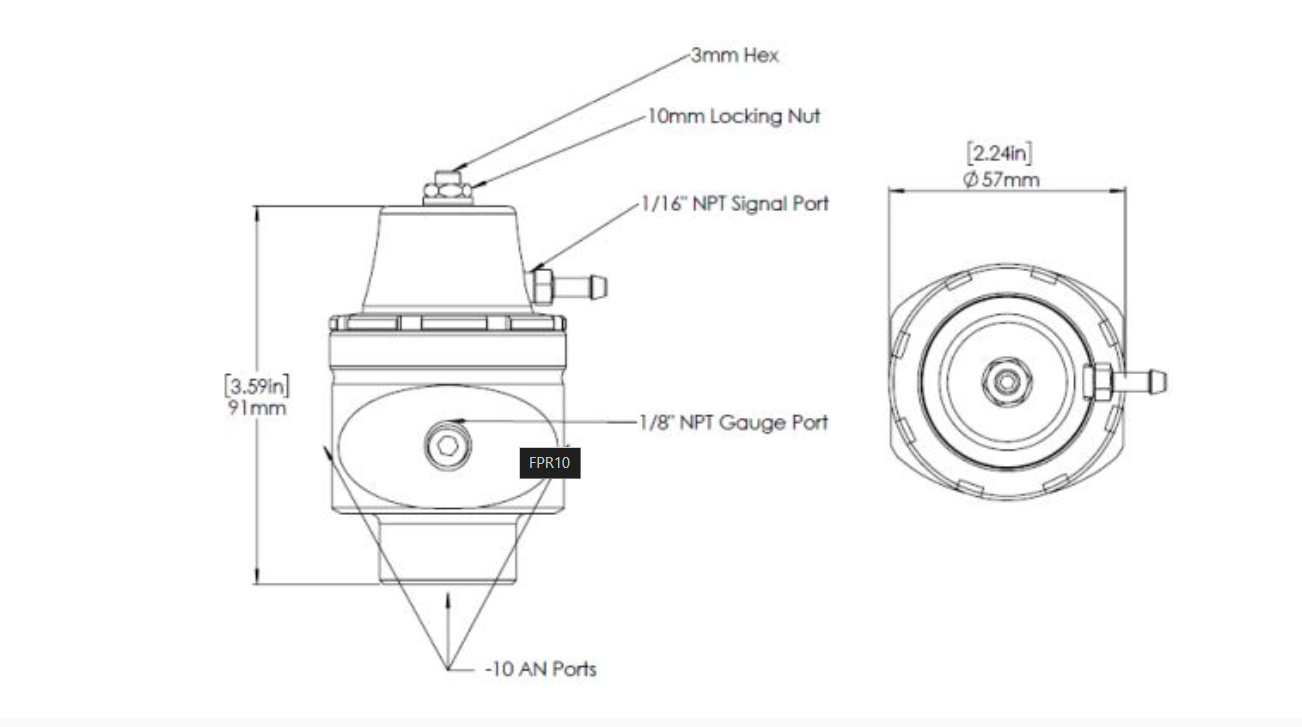 Fuel Pressure Regulators – FPR 10
