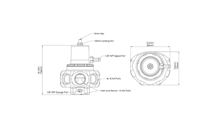 Fuel Pressure Regulators – FPR10 Pro 5 Port