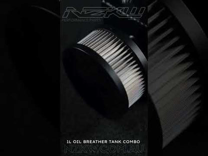 Baffled Oil Breather Catch Tank - 1 Litre