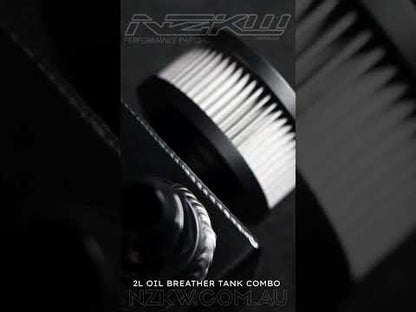 Baffled Oil Breather Catch Tank - 2 Litre